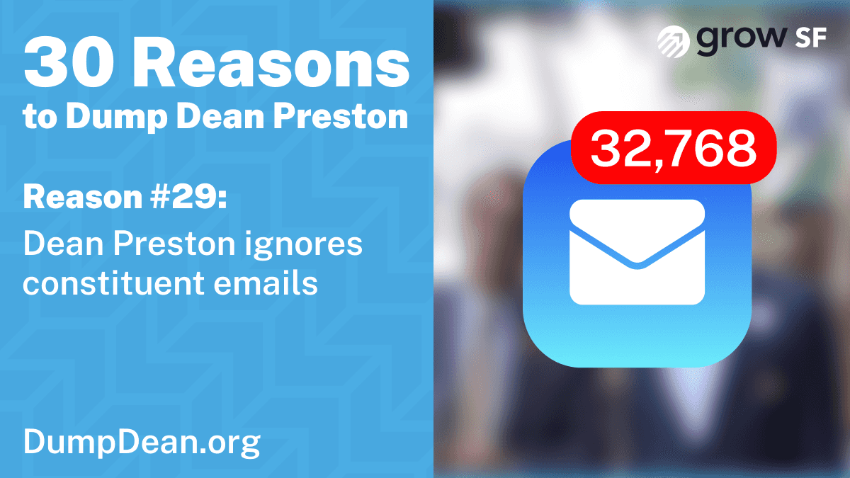 Dean Preston ignores constituent emails